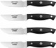 Ergo Chef Pro Series 2.0 Steak Knives Set Of 4 - Premium High Carbon Stainless Steel Blades Black Pakkawood Handles Straight Edge With Serrated Tip For Enhanced Cutting Performance Ergo Chef Pro Series 2.0 Steak Knives Set Of 4 - Premium High Carbon Stainless Steel Blades Black Pakkawood Handles Straight Edge With Serrated Tip For Enhanced Cutting Performance