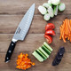 Ergo Chef 8-In Chef’S Knife & 4-In Paring Knife Pro Series 2.0 Forged High Carbon 7Cr17Mov Stainless Steel Ergonomic Black Pakkawood Handle