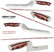 Ergo Chef 3-Piece Crimson Series Knife Set: 8" Chef'S Knife 8" Offset Bread Knife & 3.5" Paring Knife - Forged High Carbon X50Crmov15 German Stainless Steel With Ergonomic G10 Handle