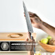 Fanteck Chef Knife 8 Inchdamascus Japanese Professional High Carbon 67-Layers Vg10 Kitchen Cooking Knifesuper Sharp Stainless Steel Chef Knives With Full Tang Abalone Shell Handle-Walnut Wood Cover