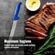 F. Dick Butcher Knife Ergogrip (Knife With 26 Cm Blade X55Crmo14 Steel Stainless 56 Hrc) 82425261K Blue