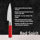 F. Dick - Red Spirit Chef’S Knife - Kitchen Knife With 5.9’’ Blade & 56 Hrc - Ideal For Precise Cuts - Versatile Knife - Nsf - Ultra Sharp - Ergonomic Handle - High Carbon - Made In Germany