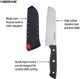 Farberware Edgekeeper Self-Sharpening Triple Riveted Cleaver Knife 6-Inch Black Farberware Edgekeeper Self-Sharpening Triple Riveted Cleaver Knife 6-Inch Black