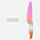Colorful Kitchen Knife Set 5 Kitchen Knives With Peeler - Non-Stick Stainless Steel Chef Knife Set - Gradient Rainbow Knives With Pp Handle