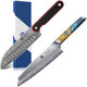Marisol S35Vn Powder Steel Core Japanese Chef Knife And Vulpes 67-Layer Damascus Steel Santoku Knife