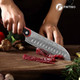 Marisol S35Vn Powder Steel Core Japanese Chef Knife And Vulpes 67-Layer Damascus Steel Santoku Knife