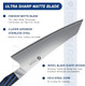 Professional Chef & Fillet Knife High-End Kitchen Knife With G10 Handle Ultra Sharp 5 Layer Japanese Stainless Steel Blade