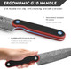 8 Inch 67-Layer Damascus Stainless Steel Kitchen Knife And 6.5 Inch 5-Layer High Carbon Stainless Steel Meat Cleaver Serbian Chef Knife 8 Inch 67-Layer Damascus Stainless Steel Kitchen Knife And 6.5 Inch 5-Layer High Carbon Stainless Steel Meat Cleaver Serbian Chef Knife