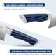 8 Inch Professional Chef Knife High-End Kitchen Knife With G10 Handle For Home And Kitchen