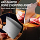 Meat Cleaver 6.3" Heavy Duty Axe Shape Kitchen Knife 2.1 Lb Butcher Knife Professional Gradethickened Blade Hand Forged Meat Chopper For Bones Kitchen Bbq & Camping For Men Dad
