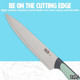 4 Piece Cutlery Knife Set With Shears Stainless Steel Multicolor