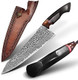Japanese Professional Chef Knife8.5In Handmade Damascus Steel Vg10 Core Bladeebony Wood Handlecutting Cooking Gyuto Knives With Sheath For Kitchen Japanese Professional Chef Knife8.5In Handmade Damascus Steel Vg10 Core Bladeebony Wood Handlecutting Cooking Gyuto Knives With Sheath For Kitchen