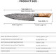 Professional Japanese Style Chef Knifefull Tang 8.3 Inch Handmade Vg10 Damascus Steel Blade Burl Wood Handle Gyuto Kitchen Knives With Sheath For Cooking