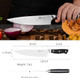Chef Knife 8-Inch High Carbon Stainless Steel Sharp Kitchen Knife With Ergonomic Handle Professional Cooking Knife With Luxury Box For Family & Restaurant