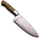 Gcs Handmade Bone Handle D2 Tool Steel Chef Knife With Leather Sheath Full Tang Blade Designed For Hunting & Edc Gcs 179