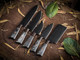 Premium Handcrafted Stainless Steel Culinary Collection – Meticulously Crafted Chef’S Knives Set With Sturdy Wooden Handle A Full Tang Blade With A Leather Roll-Up Storage Case