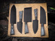 Premium Handcrafted Stainless Steel Culinary Collection – Meticulously Crafted Chef’S Knives Set With Sturdy Wooden Handle A Full Tang Blade With A Leather Roll-Up Storage Case