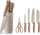 Gooda Kitchen Knife Set With Block6-Piece Professional Chef Cooking Knives Set For Kitchennon-Stick Stainless Steel Knife Block Set