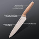 Gooda Kitchen Knife Set With Block6-Piece Professional Chef Cooking Knives Set For Kitchennon-Stick Stainless Steel Knife Block Set Gooda Kitchen Knife Set With Block6-Piece Professional Chef Cooking Knives Set For Kitchennon-Stick Stainless Steel Knife Block Set