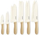 Gooda 12Pcs Knife Set With Coversnonstick Ceramic Coating Kitchen Knives Setstainless Steel Blade With Guards Essential Knife Set For Kitchenwhite