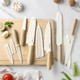 Gooda 12Pcs Knife Set With Coversnonstick Ceramic Coating Kitchen Knives Setstainless Steel Blade With Guards Essential Knife Set For Kitchenwhite