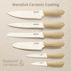 Gooda 12Pcs Knife Set With Coversnonstick Ceramic Coating Kitchen Knives Setstainless Steel Blade With Guards Essential Knife Set For Kitchenwhite Gooda 12Pcs Knife Set With Coversnonstick Ceramic Coating Kitchen Knives Setstainless Steel Blade With Guards Essential Knife Set For Kitchenwhite