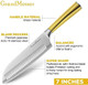 Santoku Knife Chef'S Kitchen Knife 7 Inch Japanese Steel Aus-10 Chef Knife With Pure Copper Ergonomic Handle & Box.