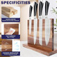 Magnetic Knife Holder Wooden Knife Magnetic Strip Magnetic Knife Block With Strong Magnets Kitchen Knives Organizer Tools No Drilling
