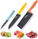 3Pcs Kitchen Knives Hia Stainless Steel Chef Knife Set Includes 7 Inch Chef Knife 7 Inch Cleaver Knife And 4.5 Inch Boning Knife Ultra Sharp Blade With Ergonomic Abs Handle (Blue Yellow Orange)