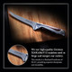 Hammer Stahl 6 Inch Boning Knife German Forged High Carbon Steel Fillet Knife Kitchen Knife For Boning Filleting & Trimming Butcher Knife With Ergonomic Quad-Tang Pakkawood Handle & Box