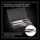 Hammer Stahl 4 Piece Knife Set Chef Essential Kitchen Knife Set Stainless Steel Knife Set With Bread Chef Santoku & Paring Knives Classic Chef Knife Set Cutting Knife Set For The Home Cook