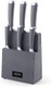 Hampton Forge Beton 7 Piece Textured Block With Knives One Size Taupe/Grey