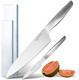 Hast 2-Piece Chef Knife Set Ultra-Sharp Professional Knife Set Japanese Carbon Steel Lightweight Ergonomic & Award-Winning Design Sleek Stainless Steel Essential Kitchen Knife Set