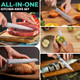 Haushof Kitchen Knife Set 5 Pcs Colorful Kitchen Knives With Sheaths Non-Stick Coated Stainless Steel Blades For Slicing Dicing&Cutting s Knife Set With Ergonomic Handle For Dad Mom And Wife Haushof Kitchen Knife Set 5 Pcs Colorful Kitchen Knives With Sheaths Non-Stick Coated Stainless Steel Blades For Slicing Dicing&Cutting s Knife Set With Ergonomic Handle For Dad Mom And Wife