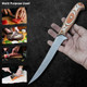Handmade Fillet Knife For Fish Filleting - Stainless Steel Damascus Boning Knife - 8 In Thin Sharp Rust Proof Blade For Boning With Sheath
