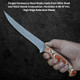 Handmade Fillet Knife For Fish Filleting - Stainless Steel Damascus Boning Knife - 8 In Thin Sharp Rust Proof Blade For Boning With Sheath