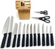 Hawok 15-Piece Kitchen Knife Block Set Hawok 15-Piece Kitchen Knife Block Set