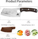 Chef'S Knife - 6.2" High Carbon Stainless Steel Blade Perfect Kitchen Knive Chopping Julienne And Slicing Kitchen Knife Full Tang With Ergonomic Ash Wood Handle Leather Sheath