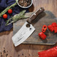 Chef'S Knife - 6.2" High Carbon Stainless Steel Blade Perfect Kitchen Knive Chopping Julienne And Slicing Kitchen Knife Full Tang With Ergonomic Ash Wood Handle Leather Sheath