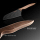 Hecef Vintage Kitchen Knife Set Stainless Steel Non-Stick Black Coated Knives With Extra Sheaths Includes Chef Bread Santoku Utility And Paring Knife Hecef Vintage Kitchen Knife Set Stainless Steel Non-Stick Black Coated Knives With Extra Sheaths Includes Chef Bread Santoku Utility And Paring Knife