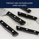 Henckels Dynamic Razor-Sharp Hollow Edge Santoku Knife 5 Inch German Engineered Informed By 100+ Years Of Mastery Black/Stainless Steel Henckels Dynamic Razor-Sharp Hollow Edge Santoku Knife 5 Inch German Engineered Informed By 100+ Years Of Mastery Black/Stainless Steel