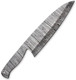 Custom Hand Forged Damascus Steel Blank Blade Chef Knife - Kitchen Knife Billet Bar Handmade Knife Making Supply Knife Kit Chef Blade