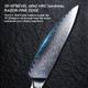 8" Chef'S Knife Japanese Damascus Chefs Knife 67 Layers High Carbon Vg10 Steel Core With Resin & Burl Ergonomic Handle Box