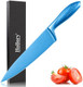 8 Inch Chef Knife German High Carbon Stainless-Steel Blade And Ergonomic Comfortable Handle Non-Stick Chef Knife For Cutting Of Meat Vegetables And Fruits-Blue 8 Inch Chef Knife German High Carbon Stainless-Steel Blade And Ergonomic Comfortable Handle Non-Stick Chef Knife For Cutting Of Meat Vegetables And Fruits-Blue