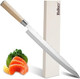 Sashimi Sushi Knife – 11.5 Inch Japanese Yanagiba Slicing Knife Super Sharp Professional High Carbon Stainless Steel Single Bevel Fish Knife With Pakkawood Handle