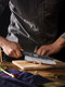 Chef'S Santoku Knife 7 Inch Japanese Vg-10 Super Steel & Acacia Wood Magnetic Knife Strips