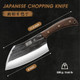 6 Inch Cleaver Knife Hand Forged Vegetable Meat Cleaver Full Tang Chopper Butcher Knife For Meat Cutting For Kitchen Outdoor Cooking Camping