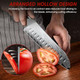 7-Inch Damascus Santoku Knife & 8-Inch Chef Knife
