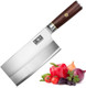Ultra Sharp Cleaver Knife 7 Inch High Carbon Powder Steel Meat Cleaver Butcher Knife With Wooden Handle Vegetable Meat Cleaver For Home And Restaurant