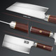 Ultra Sharp Cleaver Knife 7 Inch High Carbon Powder Steel Meat Cleaver Butcher Knife With Wooden Handle Vegetable Meat Cleaver For Home And Restaurant